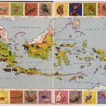 Figure 3: Dunia Binatang (world of animals), from Atlas Indonesia untuk Sekolah Rakyat IV-V-VI  [Indonesian Atlas for popular schools level 4-5-6] (Jakarta: Ichtiar, 1954).