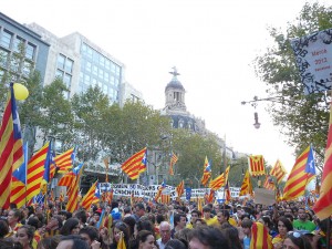 Supporters of independence, 2012. Photo by Pere prlpz. Source: Wikipedia Commons.