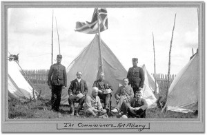 George MacMartin, seated, centre, at Fort Albany, 1905
