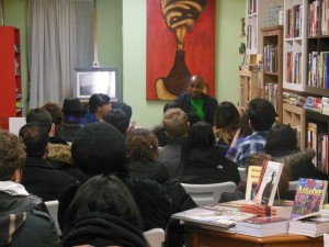 Higgins, speaking to the audience at Accents on Eglinton.