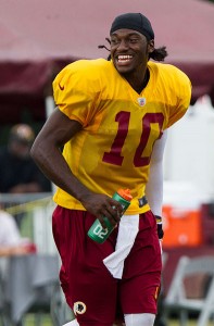 RG3 at training camp in July 2012. Source: Wikipedia.