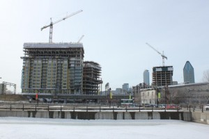 Three of the District Griffin's towers under construction