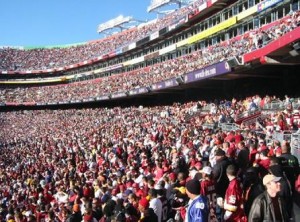 Fans at FedEx Field in October 2003. Source: Wikipedia.