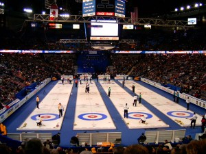 Tim Hortons Brier, Edmonton, Alberta, Canada, 2005. Public Domain. 