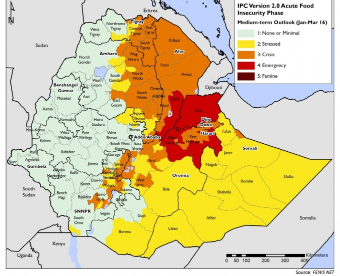 The geography of drought and famine, 2016.