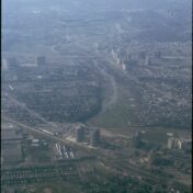 Aerial image of an urban landscape.
