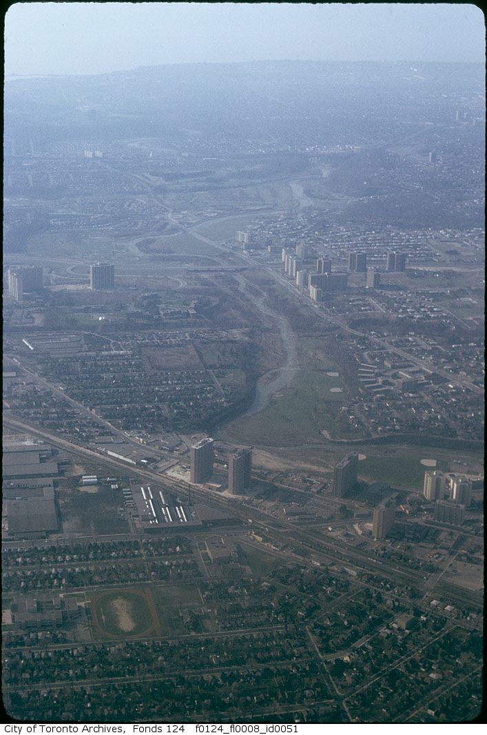 Aerial image of an urban landscape.